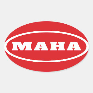 MAHA maakt Amerika weer gezond Ovale Sticker