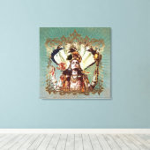 MAHA VISHNU - Wrapped Canvas (Insitu (Houten vloer))