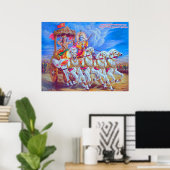 Mahabharat - Lord Krishna & Arjun Poster (Thuiskantoor)