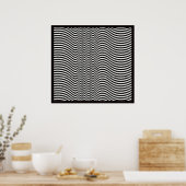 Mahagonia Op Art Poster (Keuken)