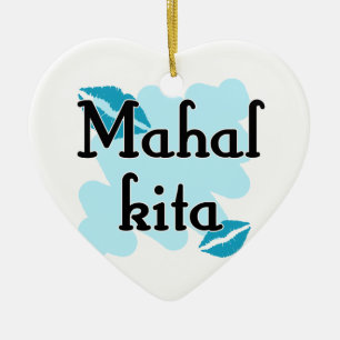 Mahal Kita - Filippijnse ik hou van je Keramisch Ornament