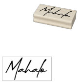 Mahalo4 Rubberstempel (Gestempeld)
