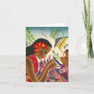 Mahalo bedankkaart Hawaiian Tropical Fish Lei
