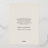 Mahalo | Carte de remerciements photo Mariage (Verso)