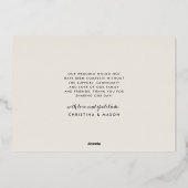 Mahalo | Carte de remerciements photo Mariage (Verso)