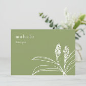 mahalo | floral | tropical | vert | merci (Debout devant)