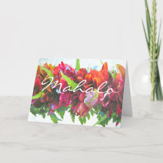 Mahalo Haku Lei Bedankkaart