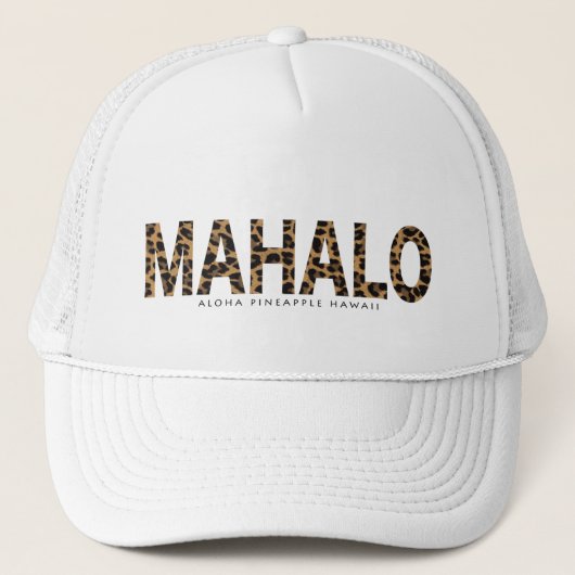 MAHALO Leopard pattern Trucker Pet (Voorkant)