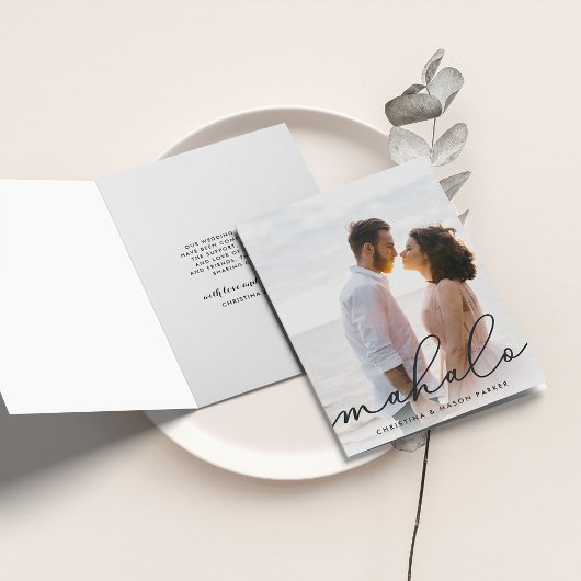 Mahalo | Merci photo Mariage hawaïen