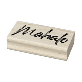 Mahalo-penseel Rubberstempel