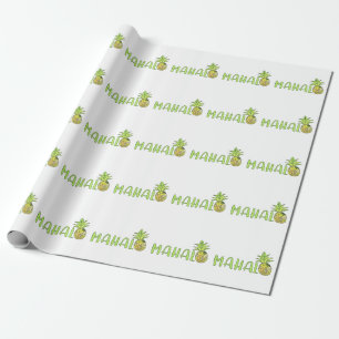 Mahalo Pineapple Cadeaupapier