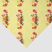 Mahalo Plumeria Tissuepapier (Detail)