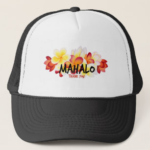 Mahalo Plumeria Trucker Pet