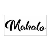 Mahalo - script1 rubberstempel (Afrduk)