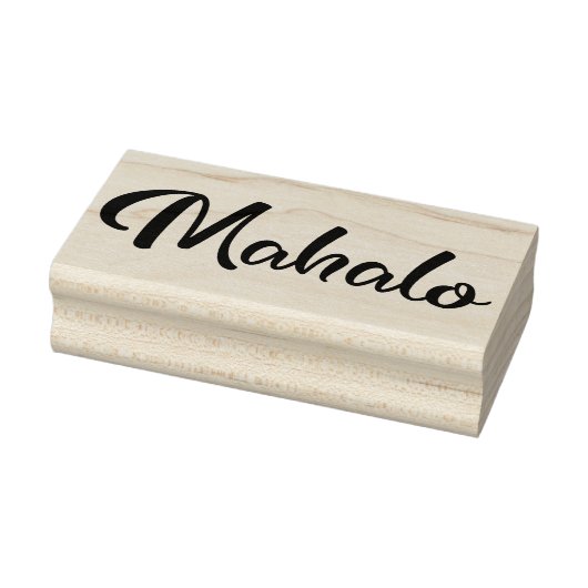 Mahalo - script1 rubberstempel (Stempel)