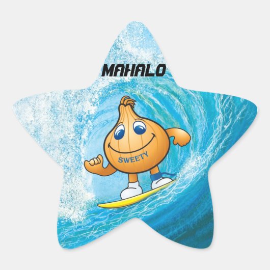 MAHALO STER STICKER (Voorkant)