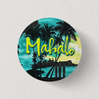 Mahalo Sunset Pin Ronde Button 3,2 Cm