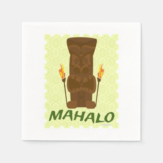 Mahalo Tiki God Servetten (Voorkant)