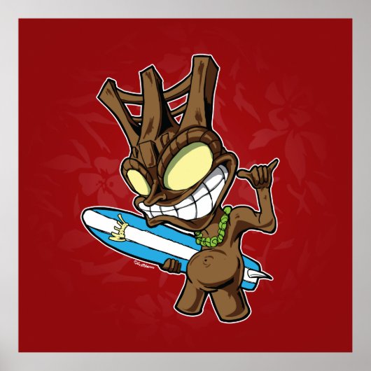Mahalo Tiki Poster (Voorkant)
