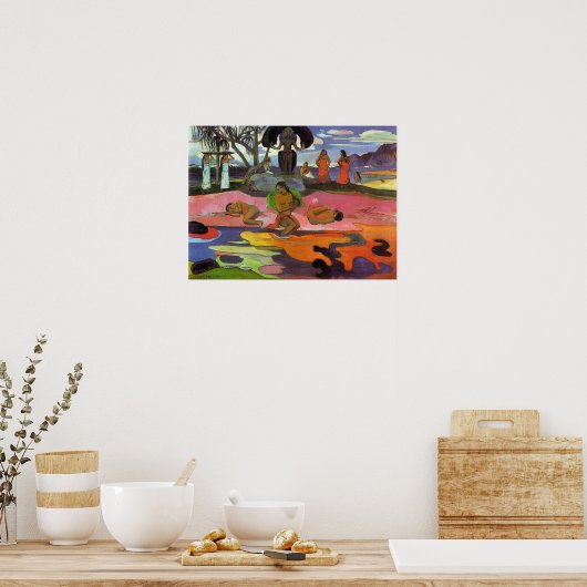 'Mahana No Atua' - Paul Gauguin Print (Keuken)