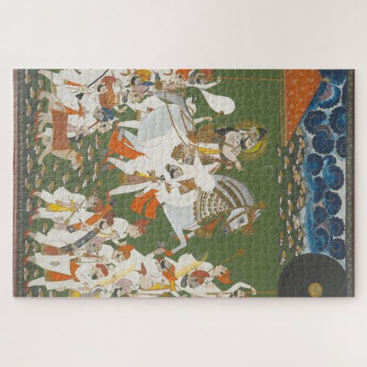 Maharana Bhim Singh in Processieindige Art Legpuzzel (Horizontaal)