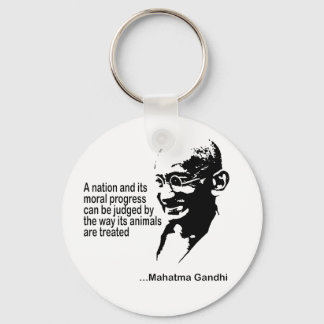 Mahatma Gandhi Animal Rights Sleutelhanger