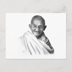 Mahatma Gandhi Briefkaart