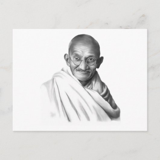 Mahatma Gandhi Briefkaart (Voorkant)