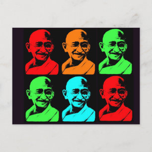 Mahatma Gandhi Collage Briefkaart