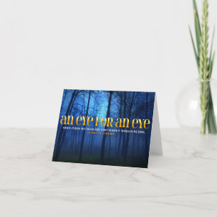 Mahatma Gandhi Inspirerend Quote "Eye for eye" Bedankkaart