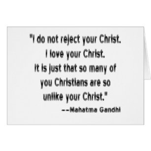 Mahatma Gandhi over christenen