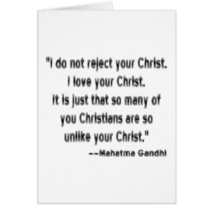 Mahatma Gandhi over christenen