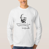 Mahatma Gandhi - overleving T-shirt (Voorkant)