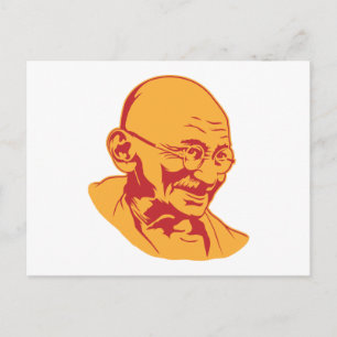 Mahatma Gandhi Portrait Briefkaart