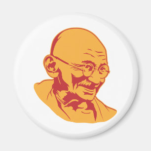 Mahatma Gandhi Portrait Magnet Magneet