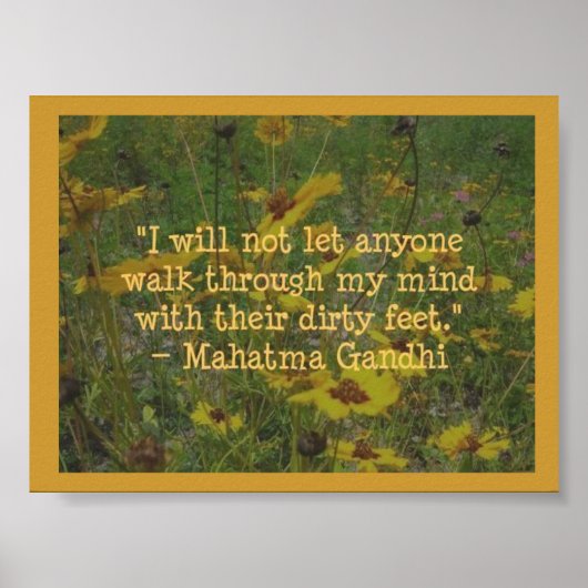 Mahatma Gandhi Poster (Voorkant)