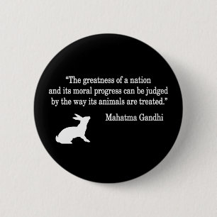 Mahatma Gandhi Quote Collectie Ronde Button 5,7 Cm