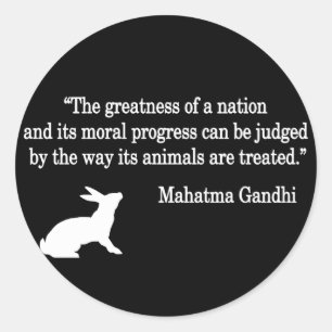 Mahatma Gandhi Quote Collectie Ronde Sticker