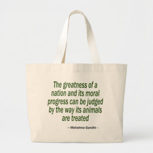 Mahatma Gandhi Quote Grote Tote Bag