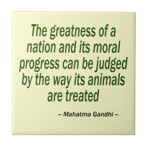 Mahatma Gandhi Quote Tegeltje