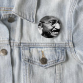 Mahatma Gandhi Ronde Button 5,7 Cm (In situ)