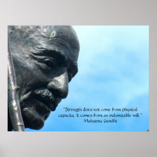 Mahatma Gandhi - Sterke quote Poster