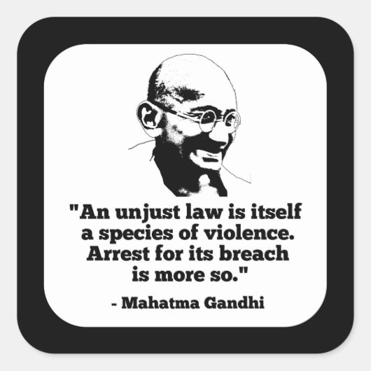 Mahatma Gandhi sticker (Voorkant)