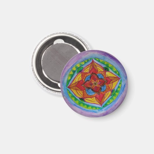 Mahdala Small, Aimant Rond De 3,2 Cm (Recto/Verso)