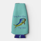 Mahi Mahi Custom Boot Naam Flesjeskoeler (Voorkant)