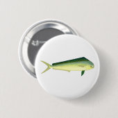Mahi Mahi - Dolphin Fish Art Ronde Button 5,7 Cm (Voorkant /achterkant)