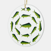 Mahi Mahi Fish - Dolphin - Dorado Keramisch Ornament (Links)