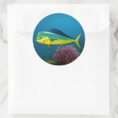 Mahi-Mahi Majesty Ronde Sticker (Tas)