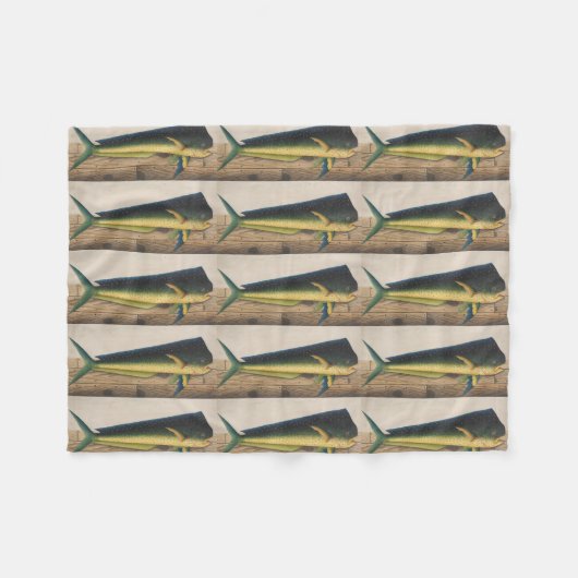 Mahi-Mahi visartwork Fleece Deken (Voorkant (Horizontaal))