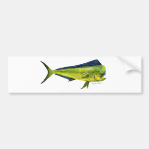 Mahi Mahi visbumper sticker